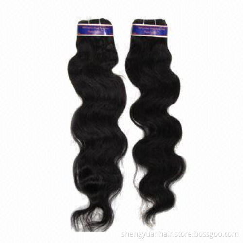 Pop hair cheap Brazilian virgin hair weave, 2-piece lot Brazilian body hair, 10-30 inches